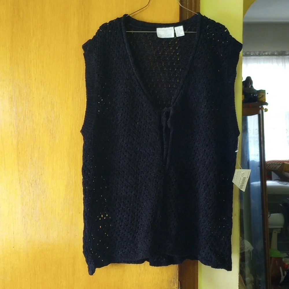 NEW Black sweater vest